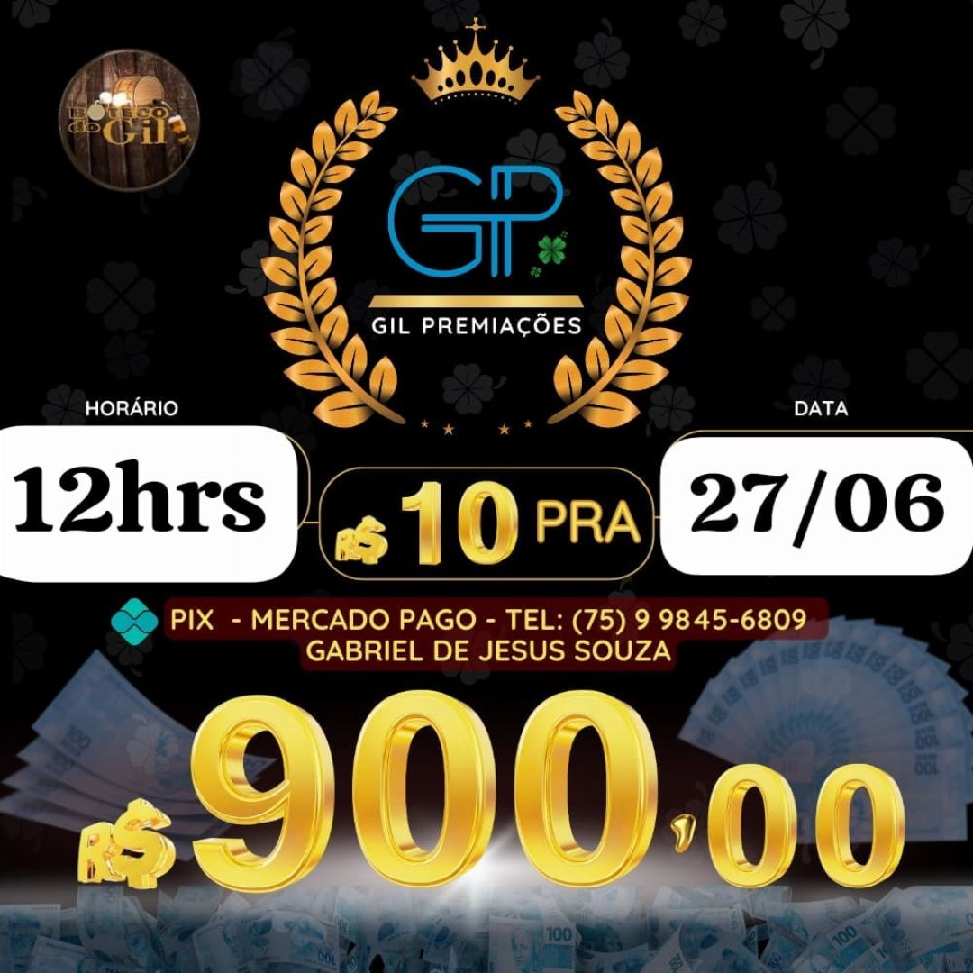 RIFA 10 PRA 900 12HORAS 27/06 BAHIA