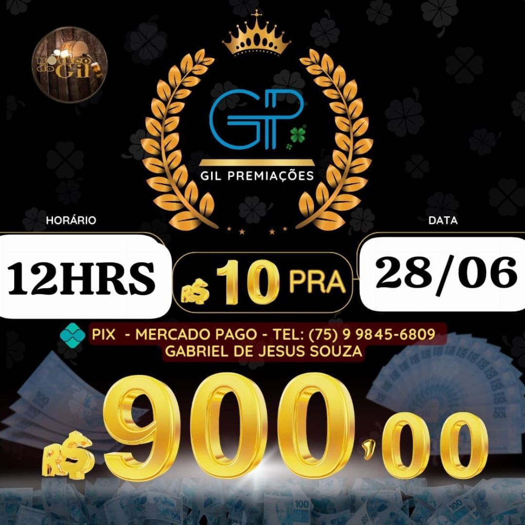 RIFA 10 PRA 900 12HORAS 28/06 BAHIA