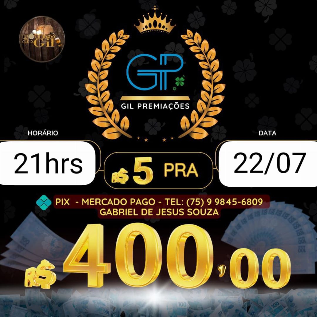 RIFA 5 PRA 400 21HORAS BAHIA 22/07