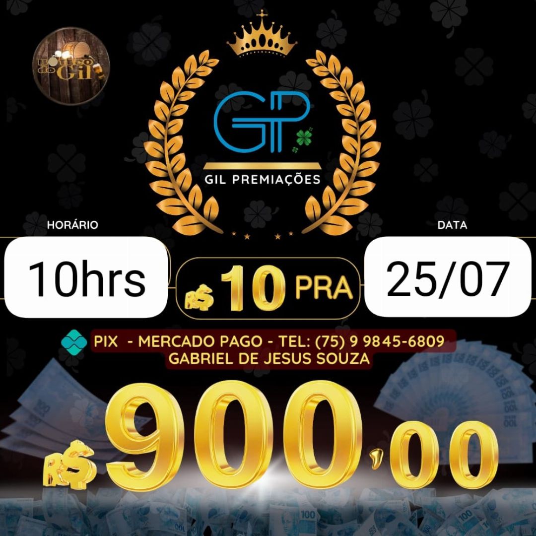 RIFA 10 PRA 900 10HORAS 25/07 BAHIA