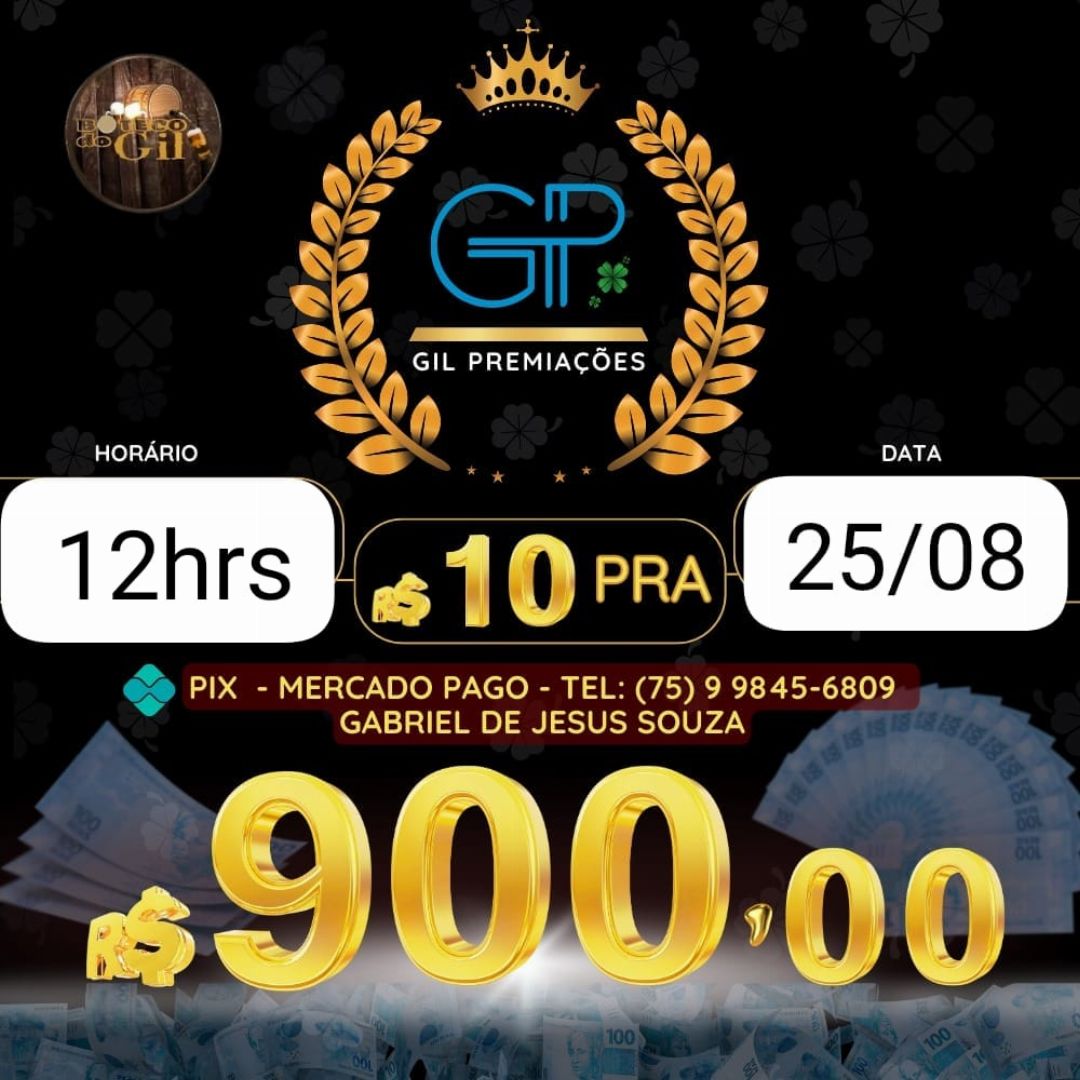 RIFA 10 PRA 900 12HORAS 25/08 BAHIA