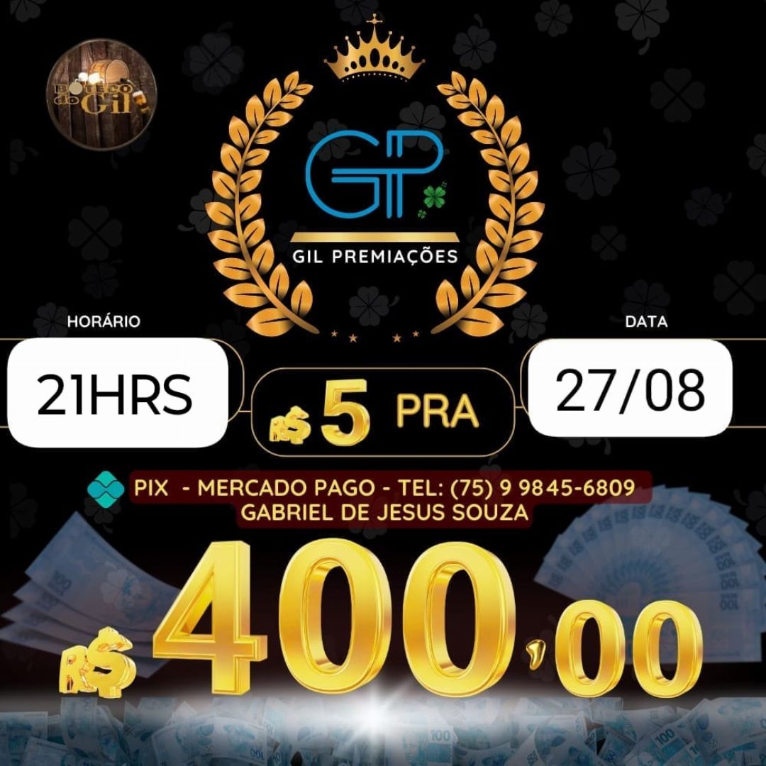 RIFA EXTRA DE 5 PRA 400 21HRS 27/08