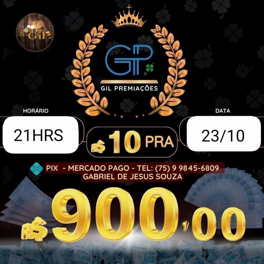 RIFA DE 10 PARA 900  BH 21HRS 23/10