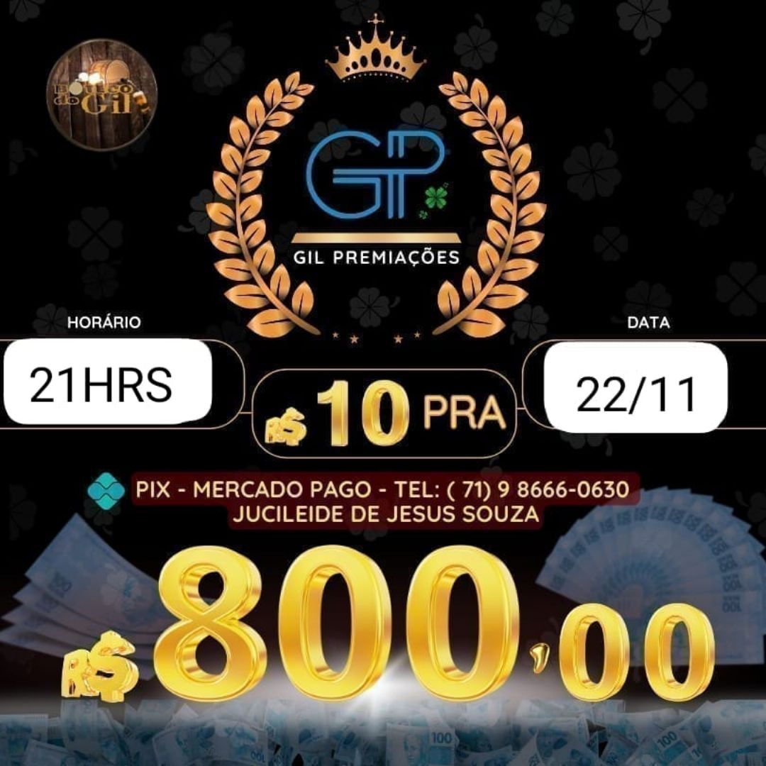 RIFA DE 10 PARA 800 BH 21HRS 22/11
