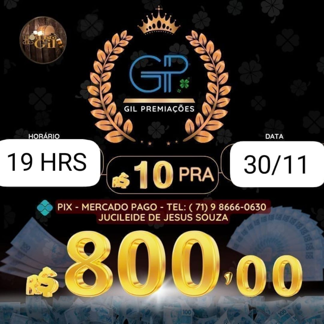 RIFA DE 10 PARA 800 BH 19HRS 30/11