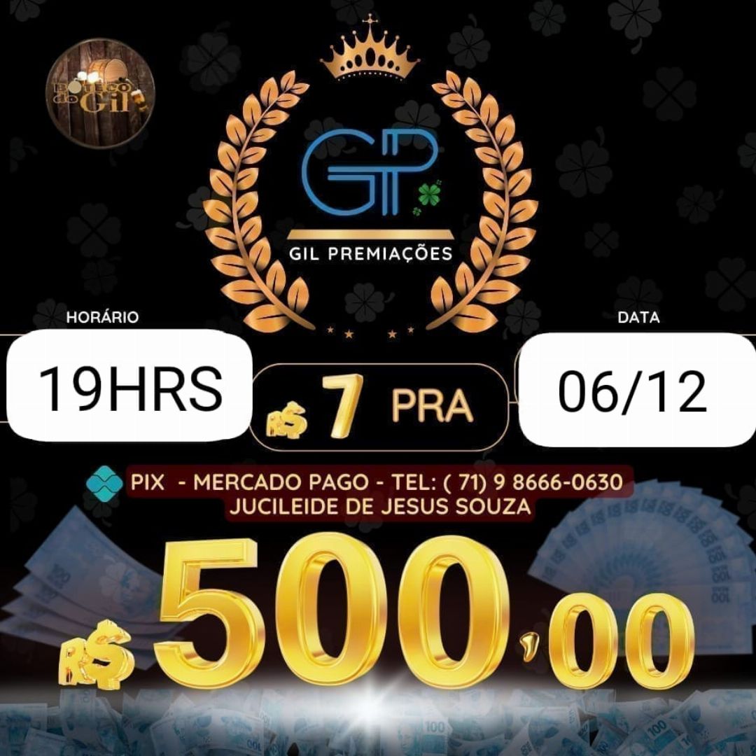 RIFA EXTRA DE 7 PRA 500 BH 19HRS 06/12