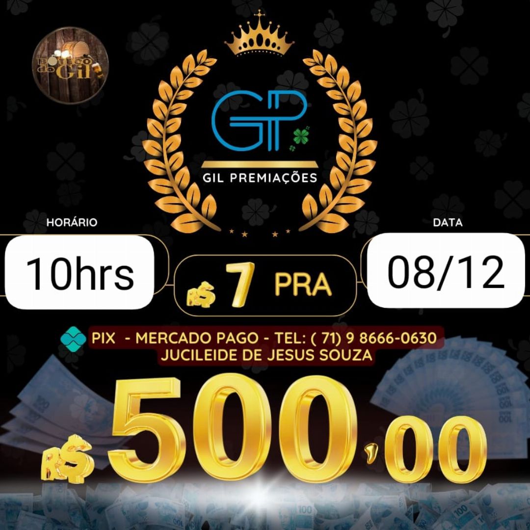 RIFA 7 PRA 500 10HORAS 08/12 BAHIA