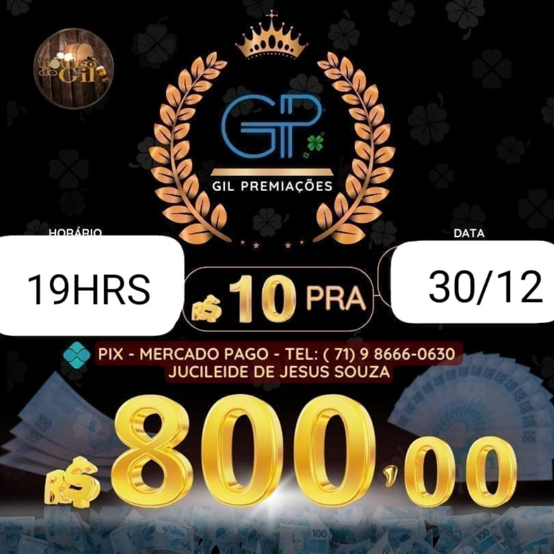 RIFA DE 10 PARA 800 BA 19HRS 30/12