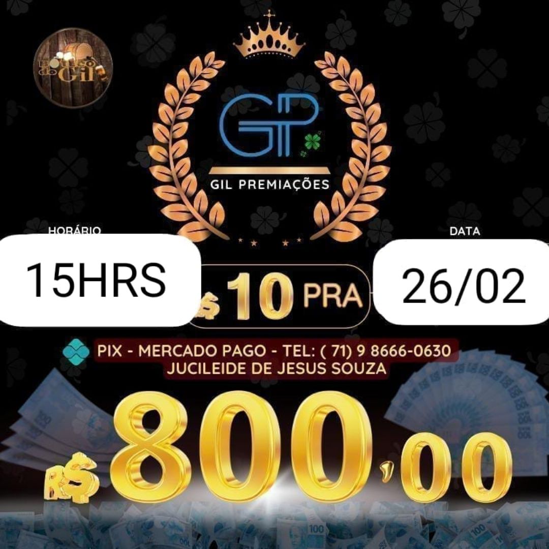 RIFA DE 10 PRA 800 BA 15HRS 26/02