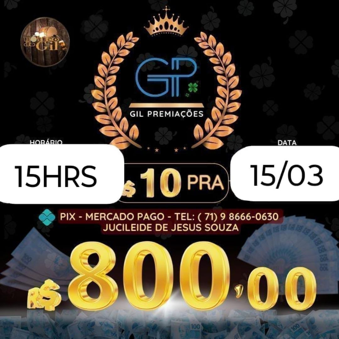 RIFA DE 10 PRA 800 BA 15HRS 15/03
